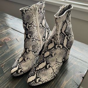 Madden girl snake skin boots